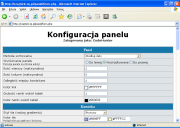 Zmiana ustawień panelu